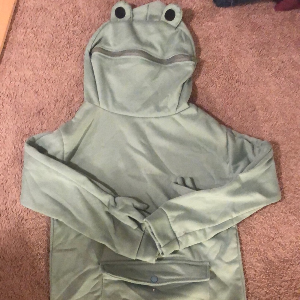 Prettylittlething frog hoodie, unworn, size medium